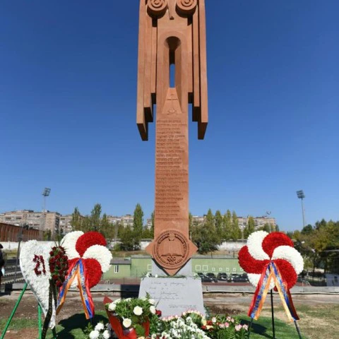 Открыт памятник, посвященный 26-и молодым спортсменам, погибшим в 44-дневной Арцахской войне