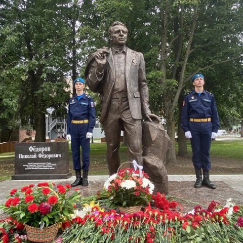В Тосно открыли памятник Герою Социалистического Труда Николаю Федорову