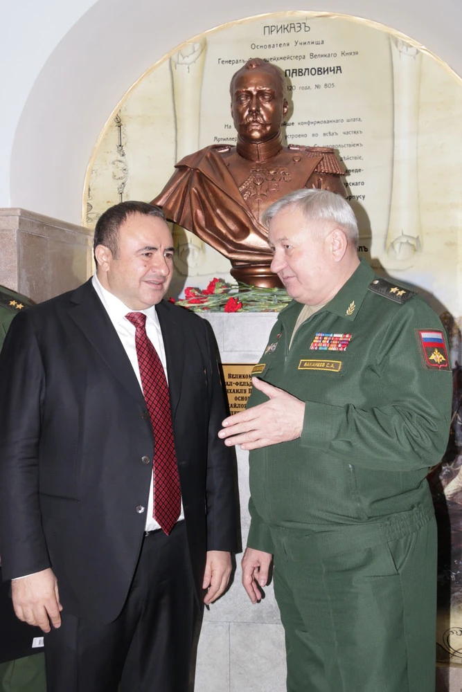 The bust of Grand Duke Mikhail Pavlovich was unveiled in Mikhailovskaya Military Artillery Academy