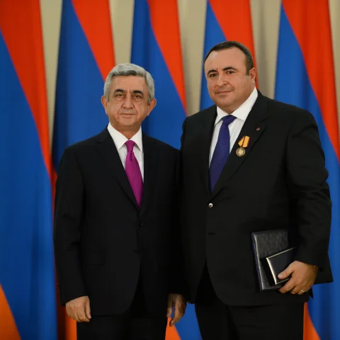 В рамках празднования Дня Независимости Армении, Грачья Погосян был удостоен Правительственной награды Республики Армения
