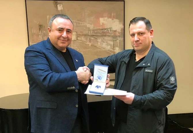 Медаль «За сотрудничество» от СК Армении