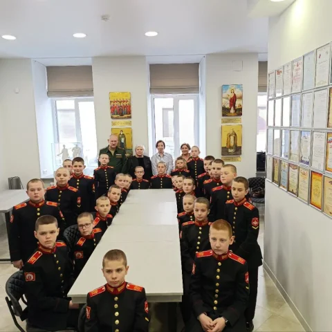Кадеты военного корпуса имени князя Александра Невского при Министерстве Обороны посетили музей «Сохраняя память»