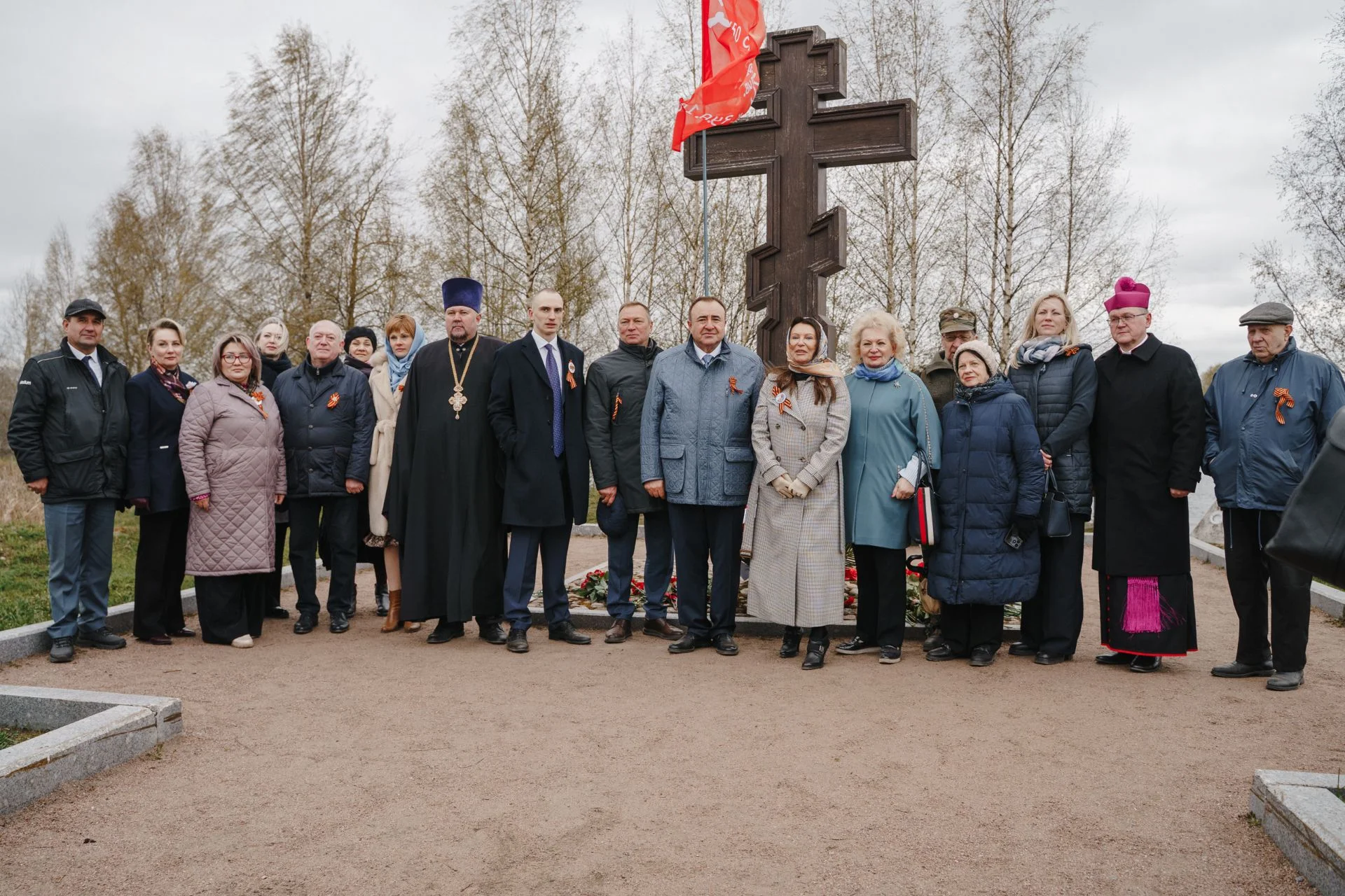 Акция «БЛАГОДАРНОСТЬ КАЖДОМУ ВОИНУ-ОСВОБОДИТЕЛЮ ЛЕНИНГРАДСКОЙ ЗЕМЛИ» на Невском пятачке 