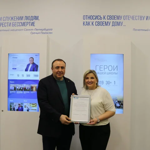 Генеральный директор телеканала «Санкт-Петербург» Екатерина Ходаринова посетила музей «Сохраняя память»